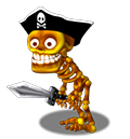 Skeleton Pirate - with Sword